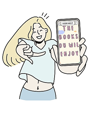 Poster of a woman showing the phone screen