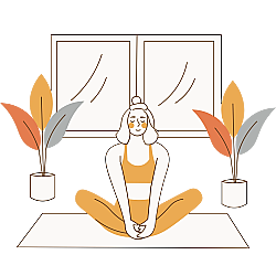 Poster of a woman doing yoga