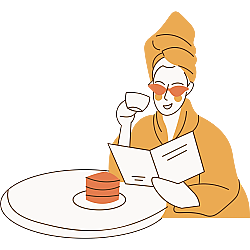 Poster of a woman reading